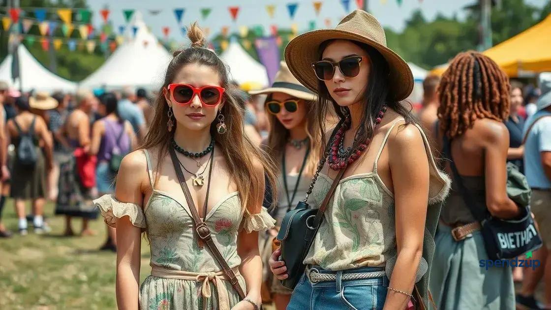 Sustainable fashion choices at the festival