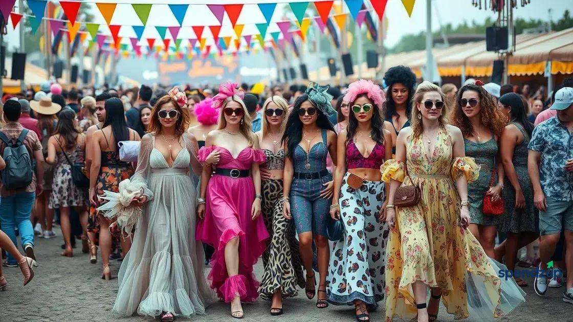 Influence of celebrity styles on festival fashion